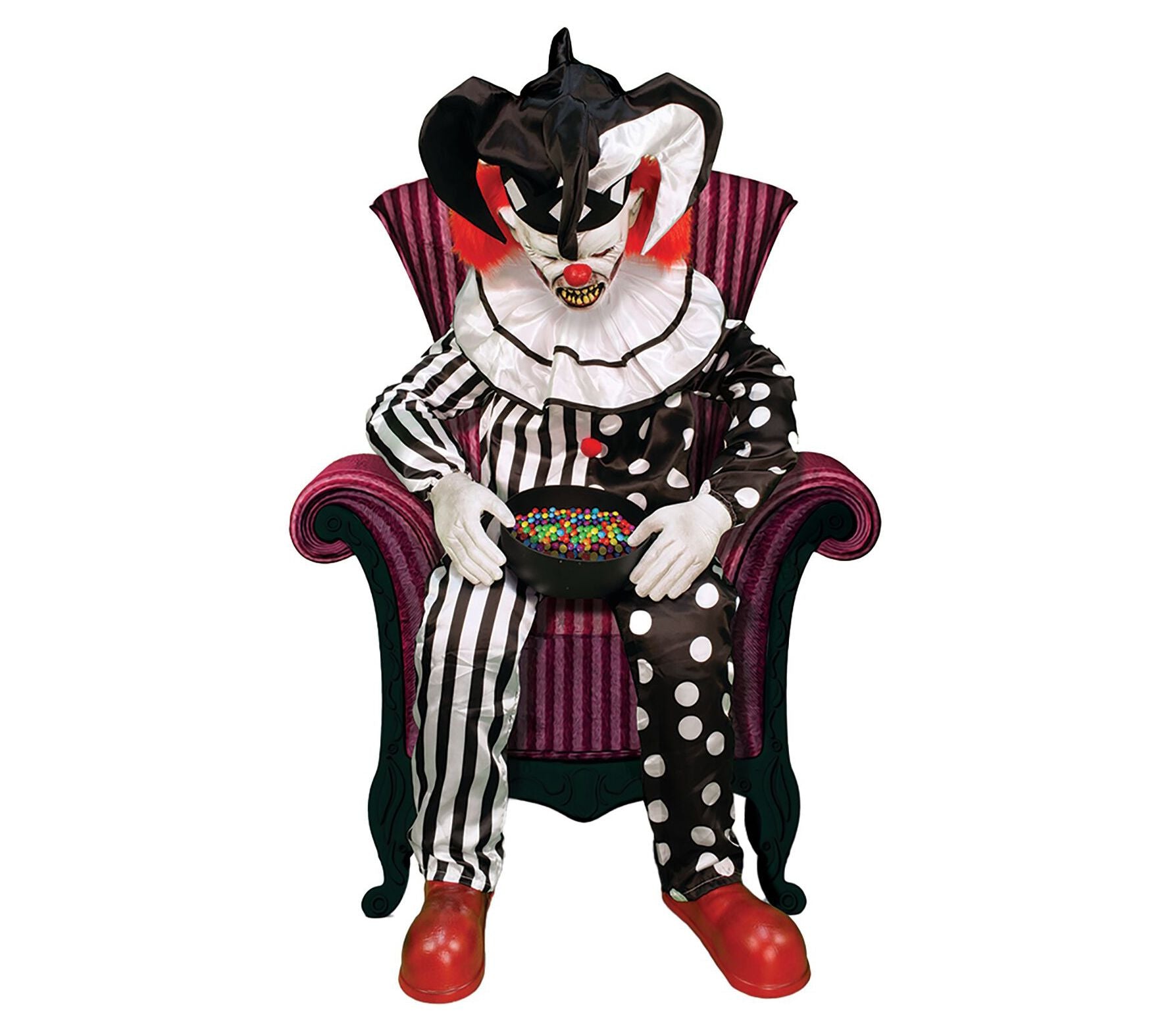 Haunted Hill Farm Sitting ScareClown by Tekky