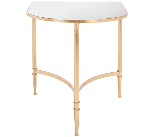 Safavieh Nevin Mirror Top Goldtone Accent Table
