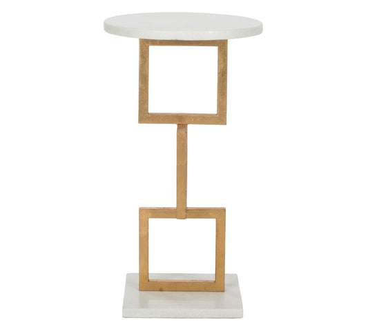 Safavieh Cassidy Silver Leaf Accent Table