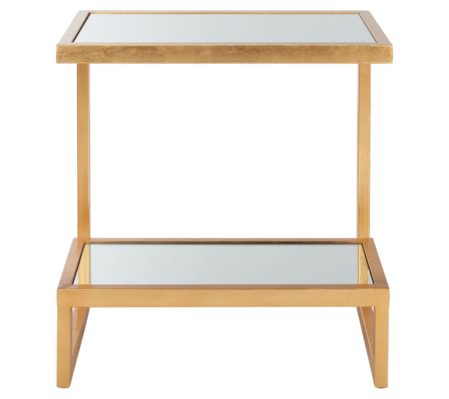 Safavieh Kennedy Mirror Top Gold Accent Table