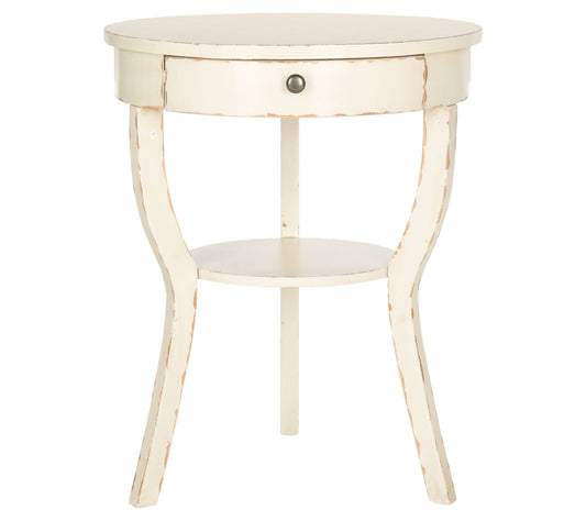 Safavieh Kendra Round Pedestal End Table with Drawer