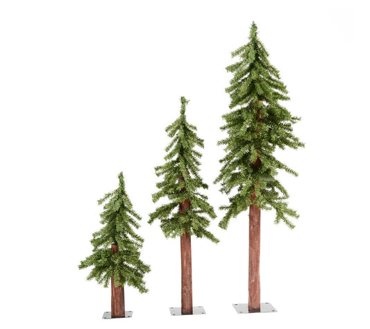 Vickerman 2', 3', and 4' Natural Alpine Tree Set, Unlit