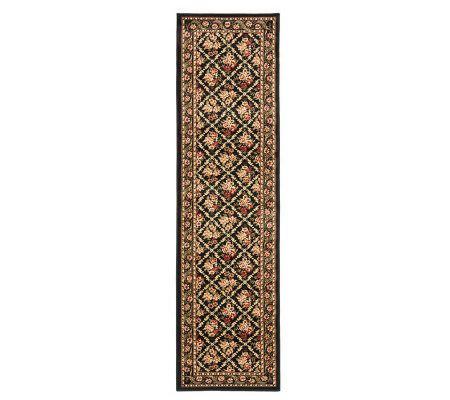 Lyndhurst Floral Lattice Power Loomed 2'3" x 12' Runner