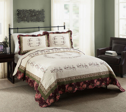 Modern Heirloom Brooke Full/Queen Quilt Set - 3Piece