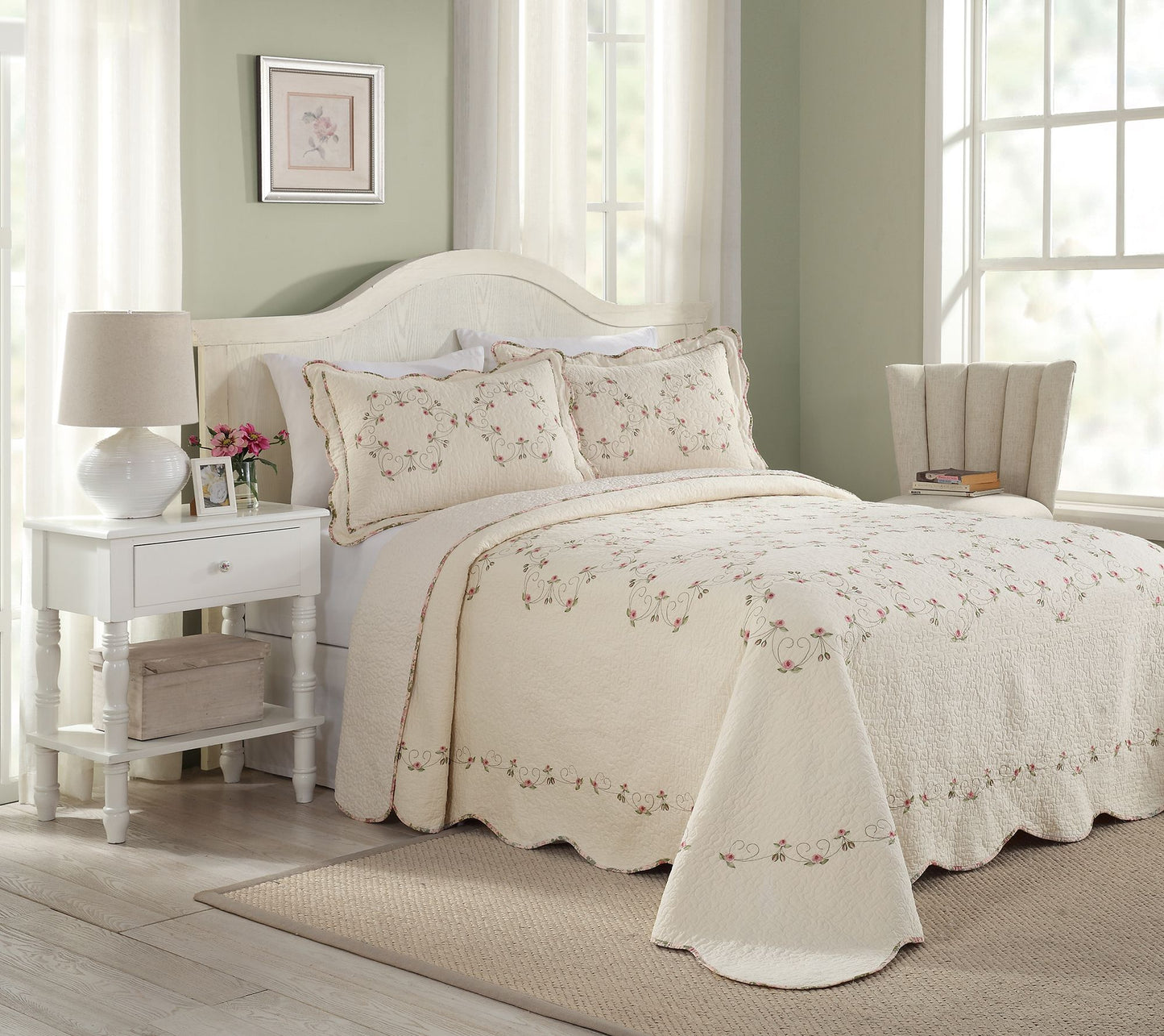 Modern Heirloom Felisa King Bedspread