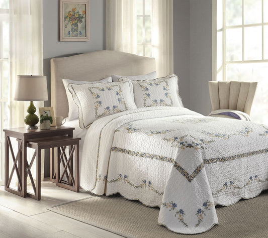 Modern Heirloom Heather King Bedspread