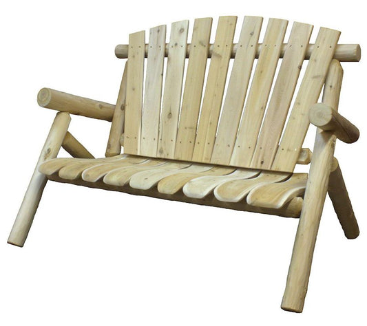 Lakeland Mills Cedar Log Loveseat