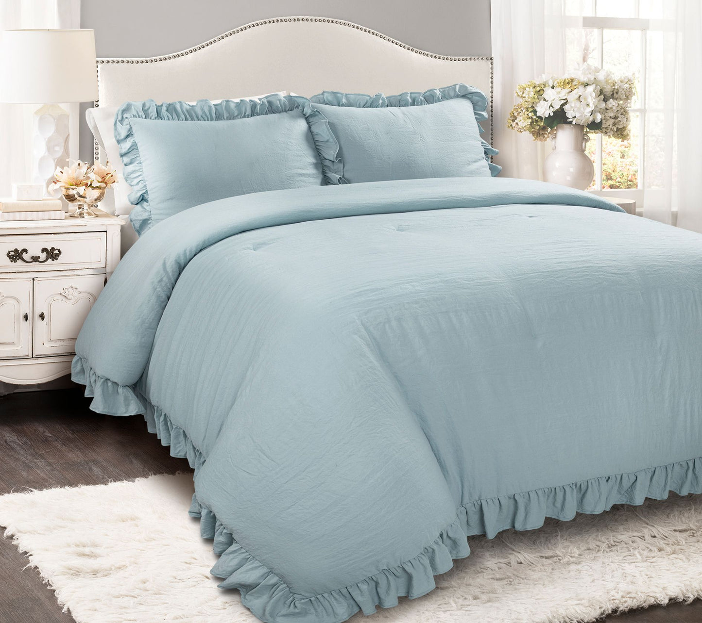 Reyna 3-Piece Full/Queen Comforter Set by Lush Decor
