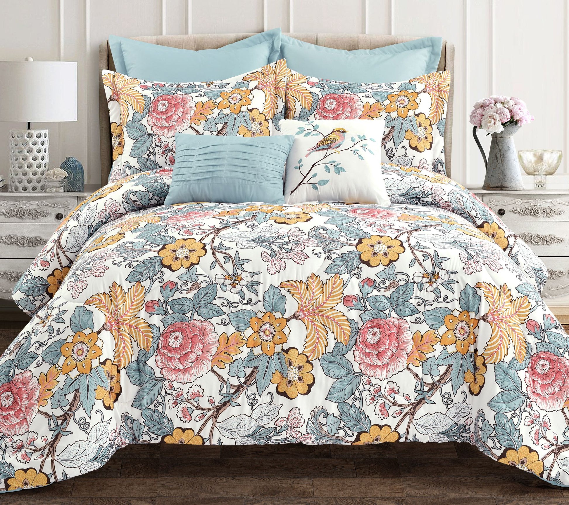 Sydney 7-Piece Full/Queen Comforter Set by LushDecor