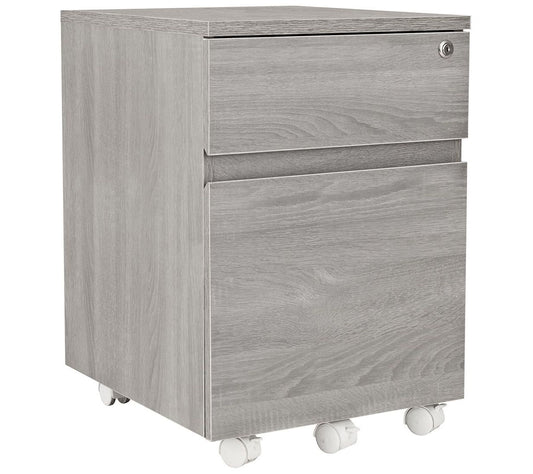Two Drawer Vertical Filing Cabinet with Lock and Storage