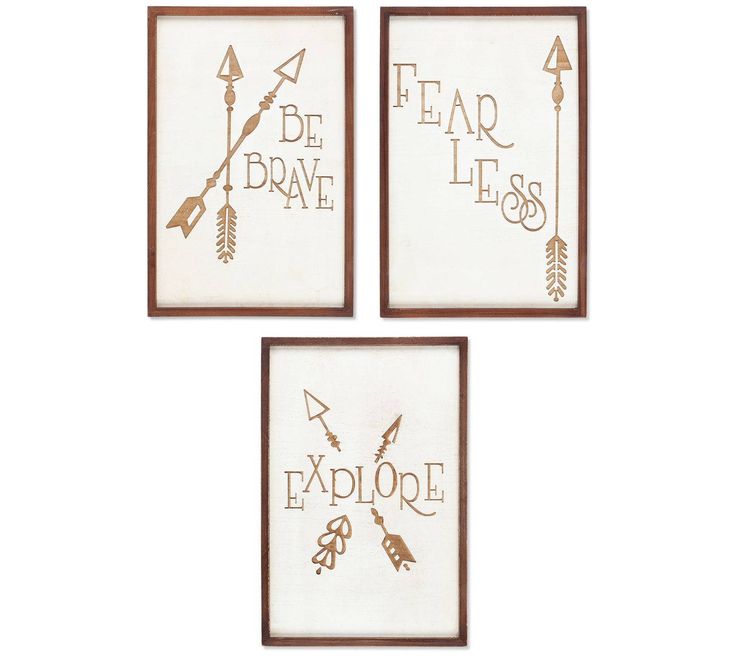 3 Laser Engraved Inspirational Wall Decor by Gerson Co.