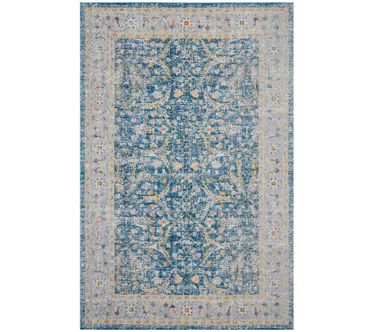 Ox Bay Botanic Blue Dream Indoor/Outdoor 7'9" x9'9" Area Rug