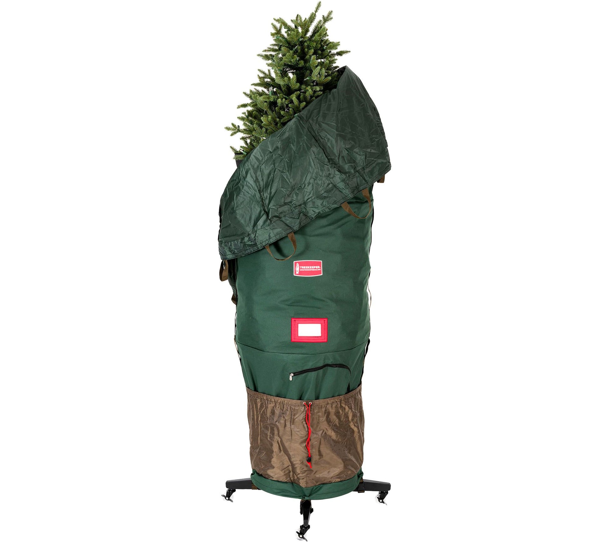 TreeKeeper Slim Upright Tree Storage Bag w/Rolling Stand 6-9'