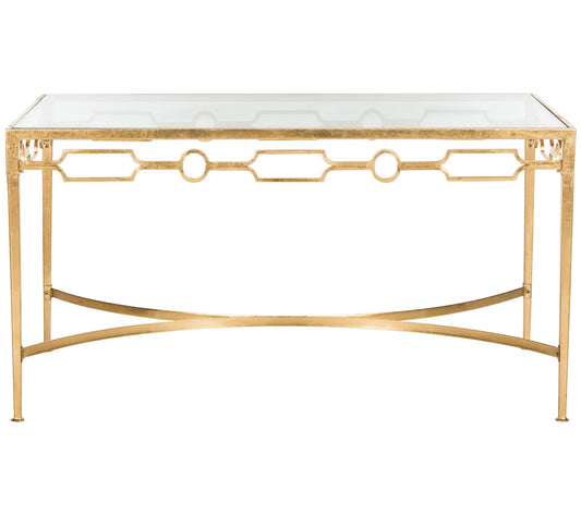 Lura Gold Leaf Retro Coffee Table by Valerie
