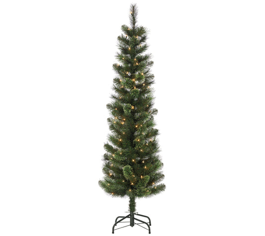 6.5'  Cashmere Needle Pencil Tree w/Lights by Gerson Co.