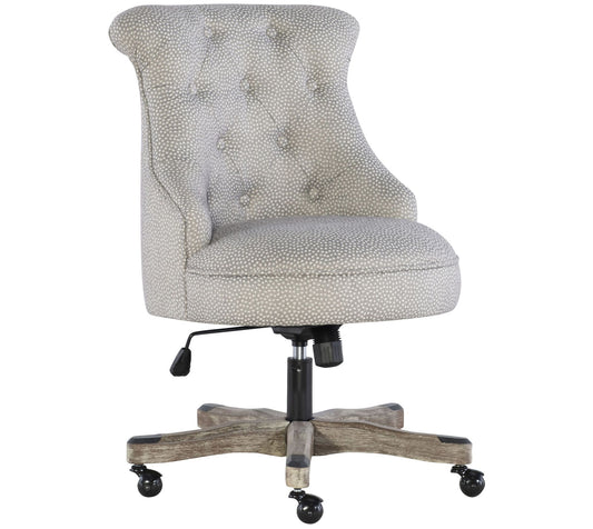 Linon Home Patterened Dots Rochelle Office Chair
