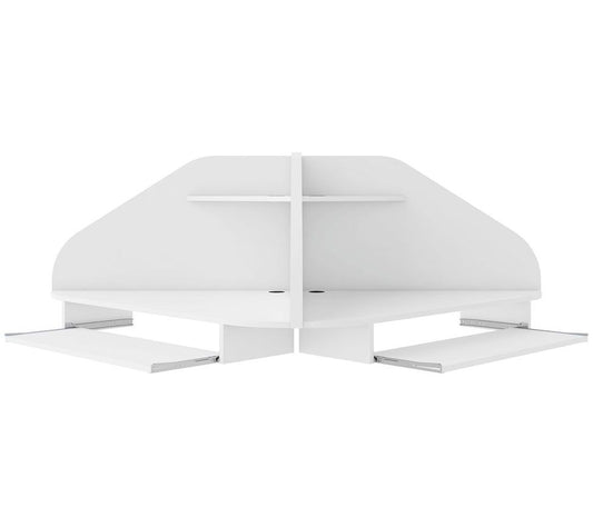 Manhattan Comfort Bradley Floating 2-Piece Cubicle Desk