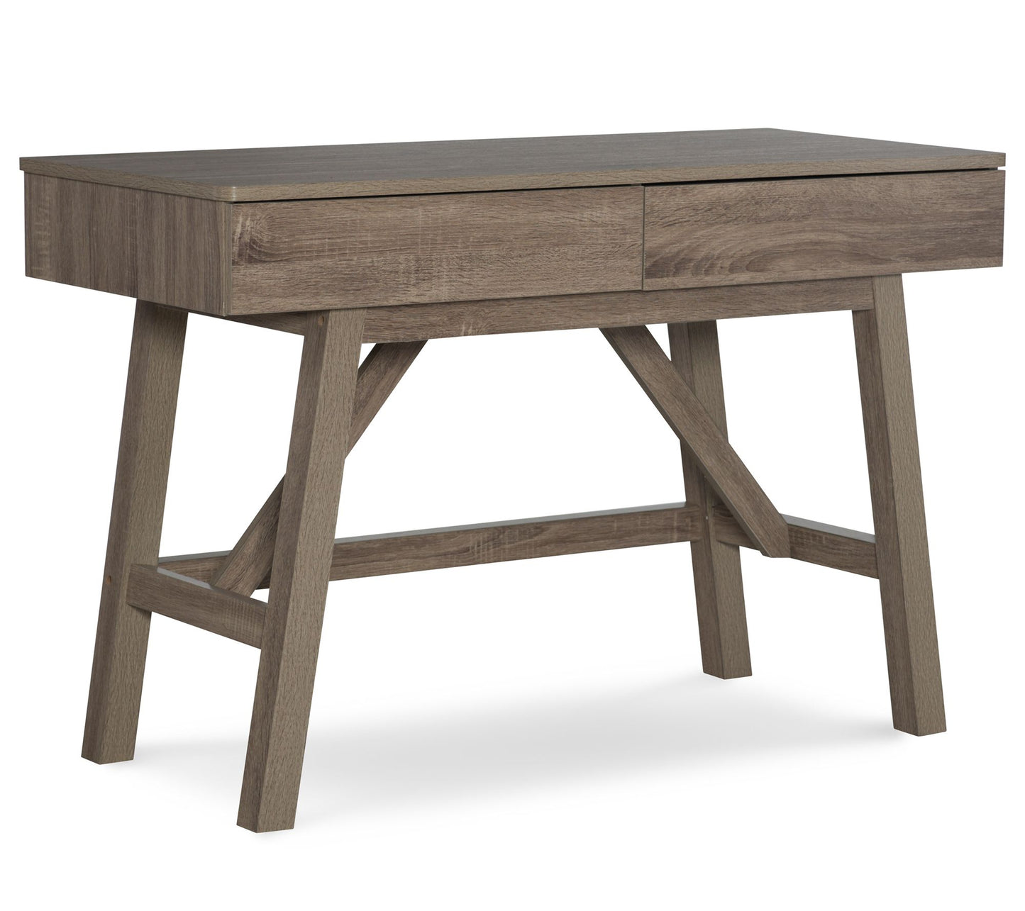 Linon Home Topher Office Desk with Two Drawers