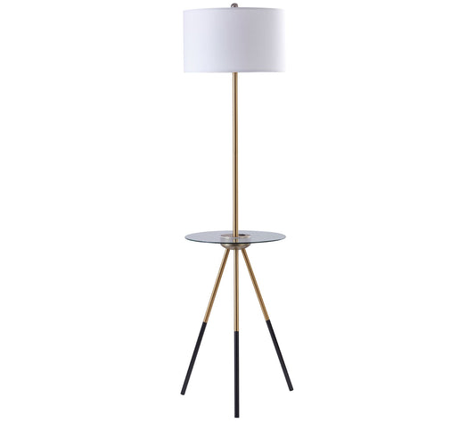 Teamson Home Myra Floor Lamp with USB Port andTripod Legs