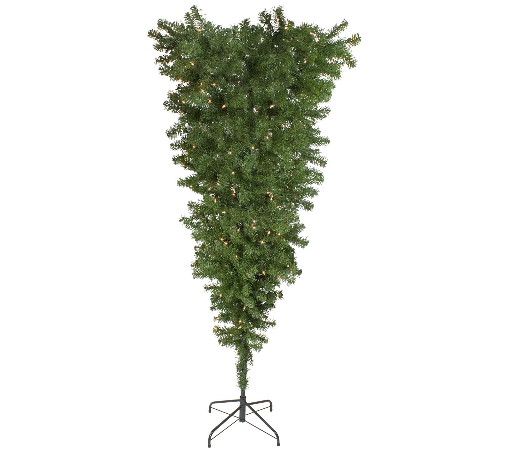 Northlight 5.5' Med Spruce Upside Down Faux Tree - Clear