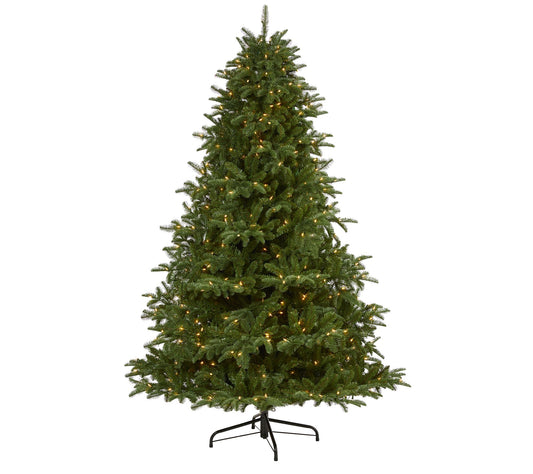 7' Lit Spruce Christmas Tree by Nearly Natural