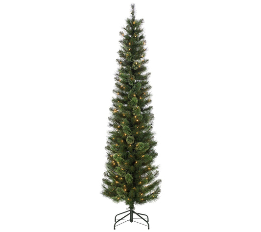 7.5Ft Hard Mixed Needle Cashmere Pencil Tree byGerson Co.