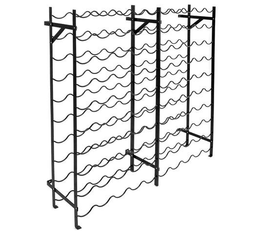 Freestanding Wine Rack   100 Bottle Capacity  Black
