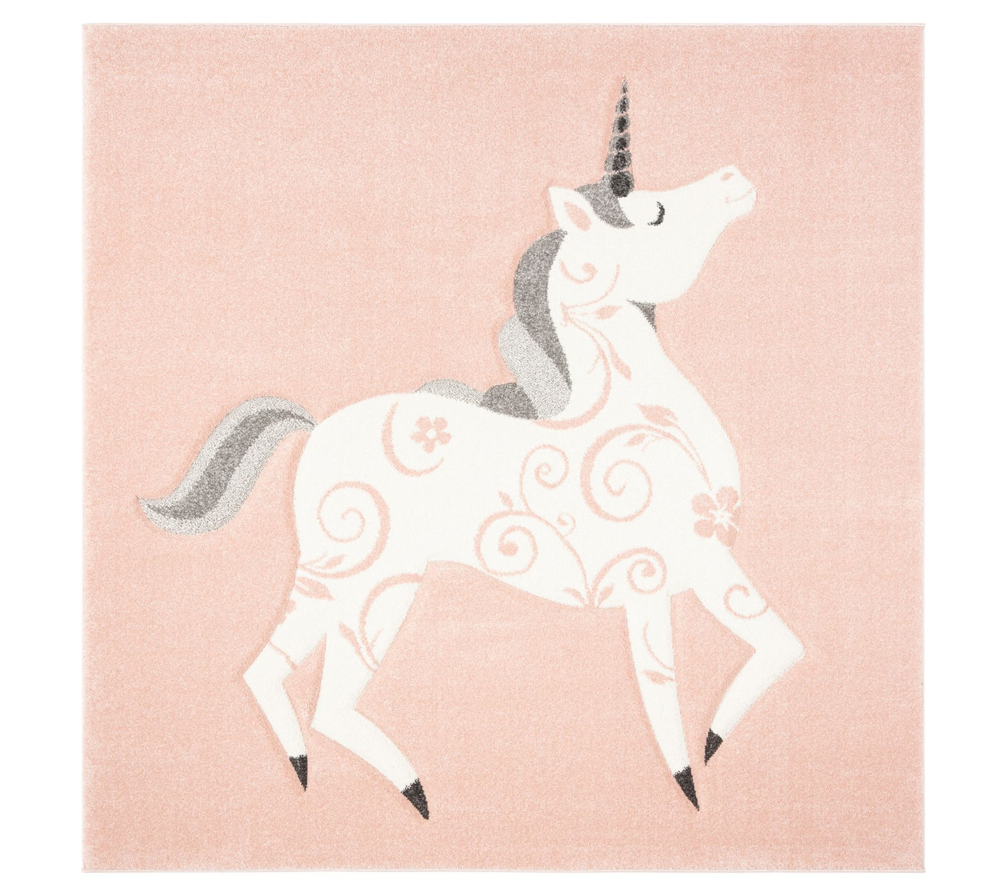 Carousel Kids 163 Collection 6'-7" X 6'-7" Square Rug