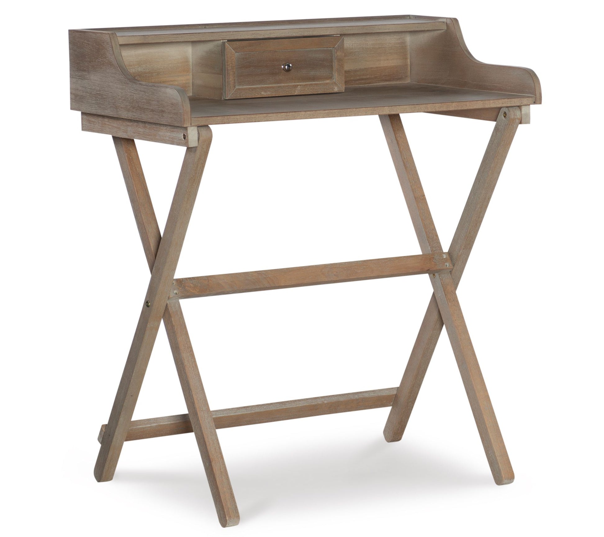 Linon Home Ellie Easy Folding Desk w/ Single Storage Drawer