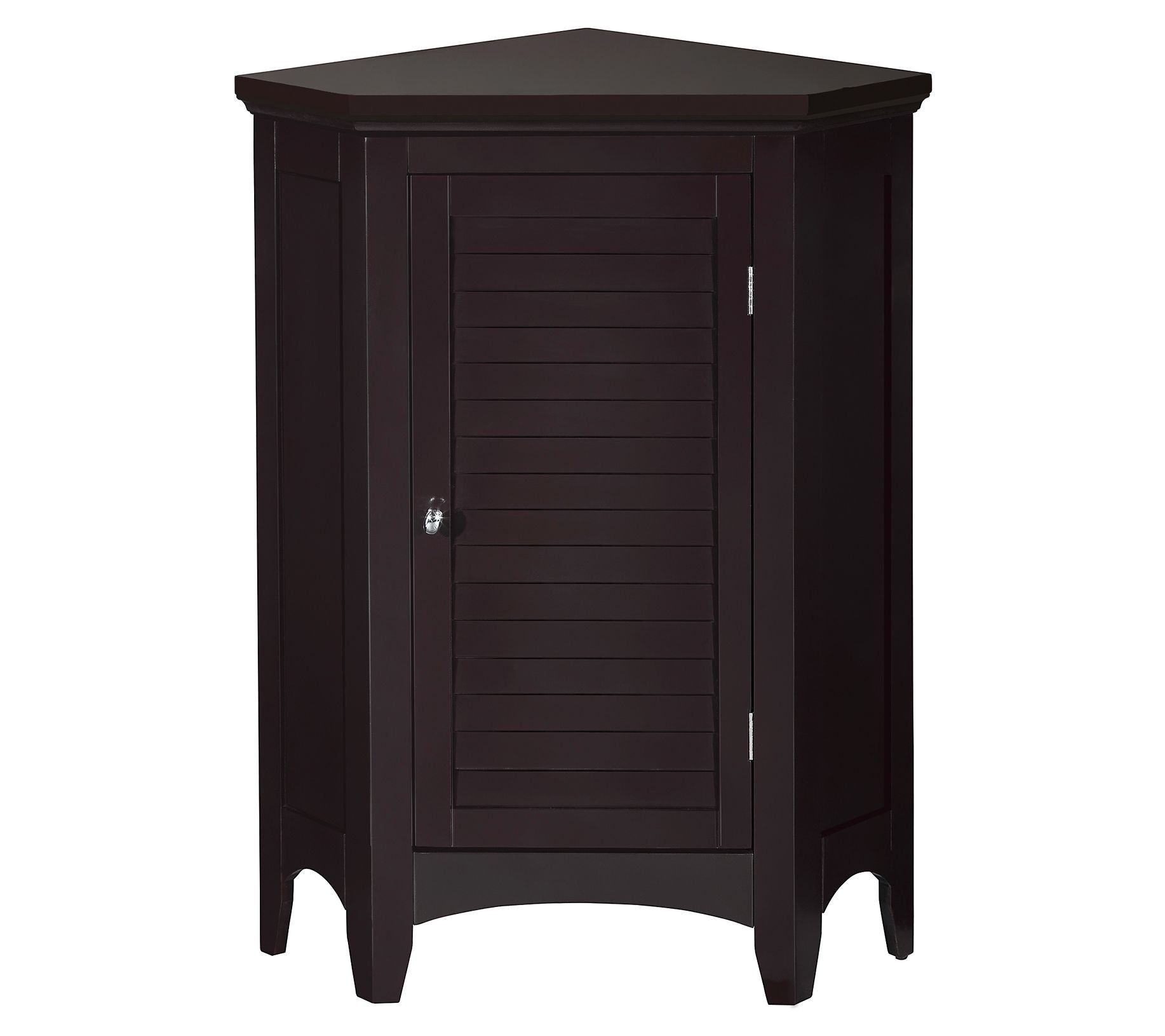 Teamson Home 1 Door Wood Corner FloorCabinet, Dark