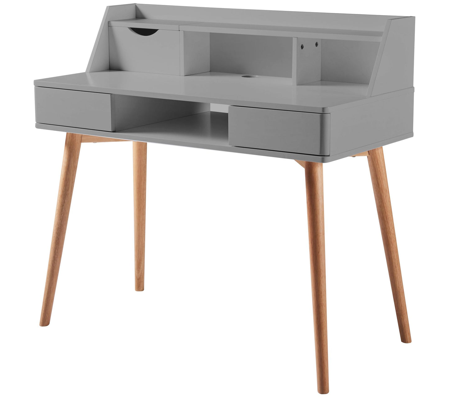Teamson Home Creativo Wooden Writing Desk,Light Gray