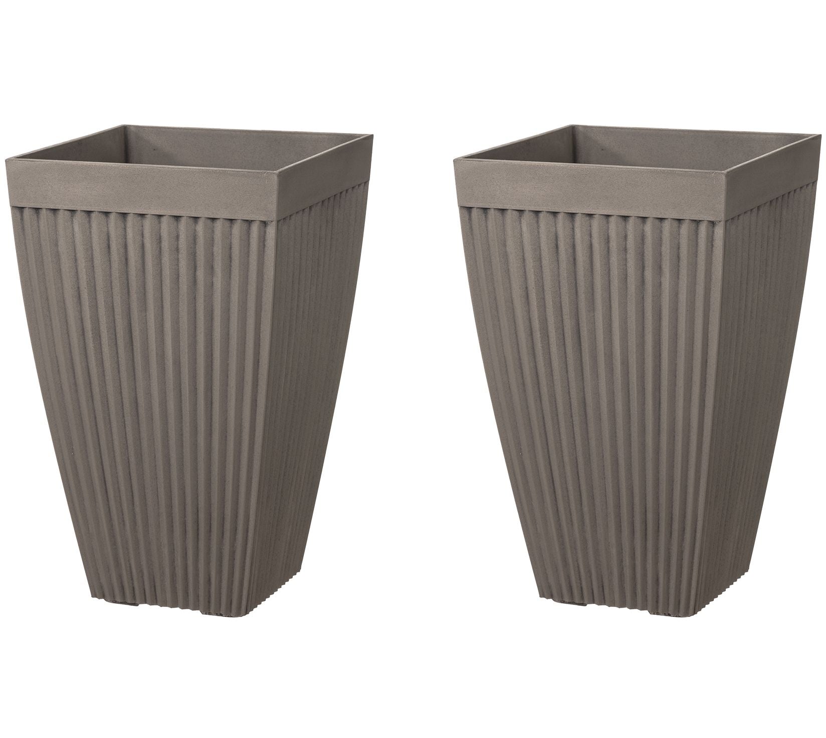 Glitzhome Sophisticated Farmhouse Indoor Outdoor Planter S/2