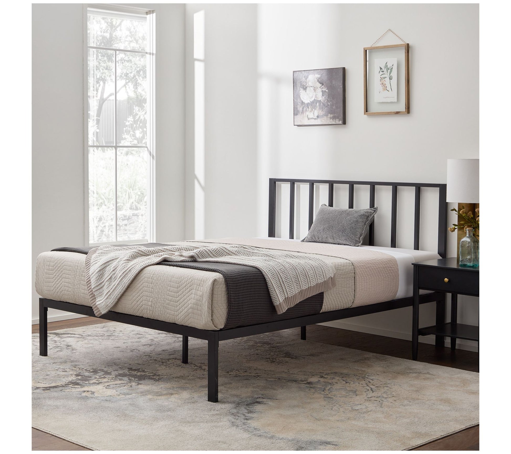 Brookside Lori Metal Platform Bed, Queen