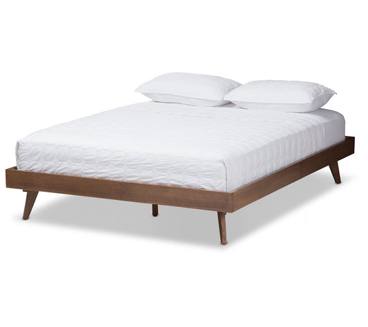 Karine Mid-Century Modern Finished Wood Platfor m Bed Frame