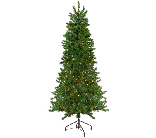Northlight 7.5' Prelit Canadian Pine Christmas Wall Tree