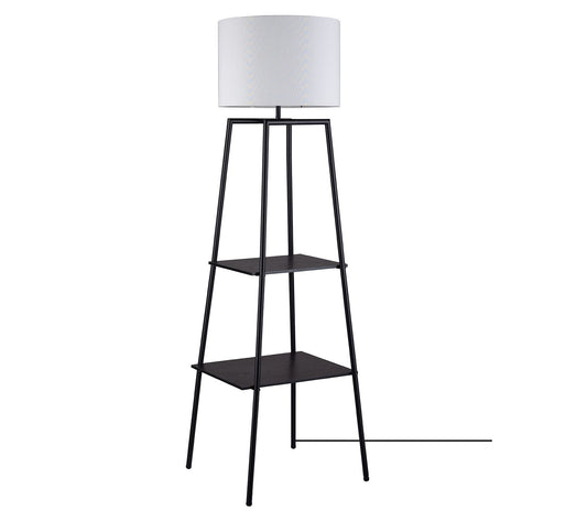 Globe Electric Collins 61" Shelf Floor Lamp Wit h Lamp Shade