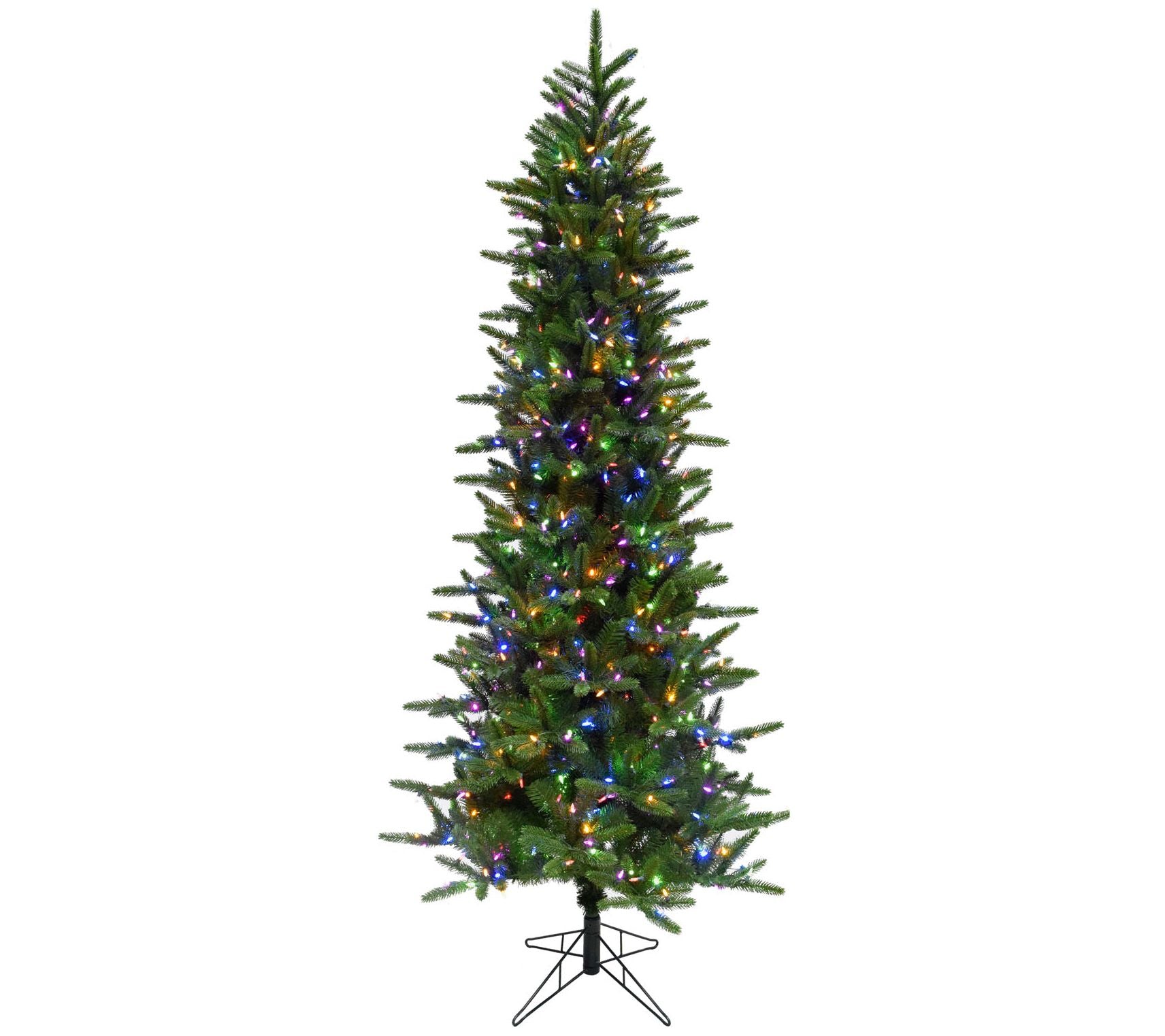 Fraser Hill Farm 6.5-Ft Carmel Pine Slim Artificial Christmas