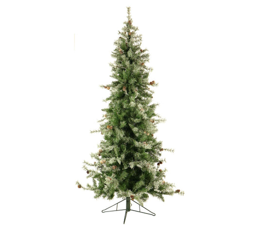 Fraser Hill Farm 7.5' Buffalo Fir LED Slim Christmas Tree