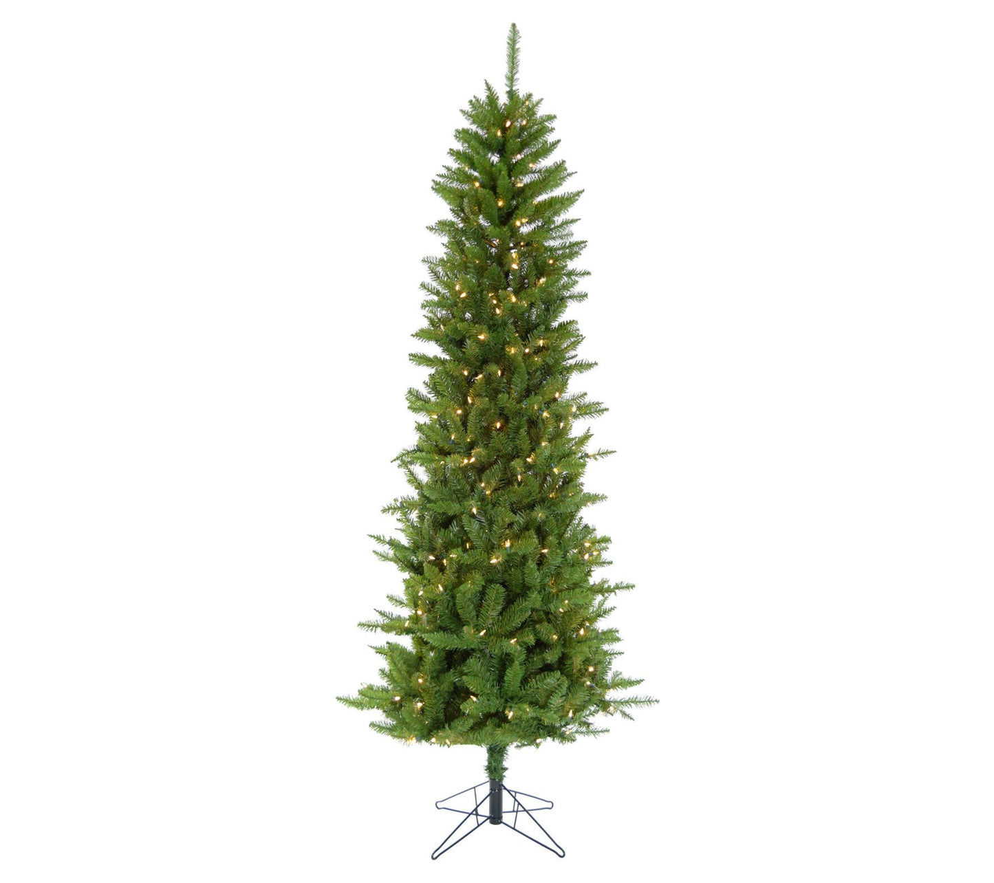 6.5' Prelit Winter Wonderland Slim Green Christmas Tree