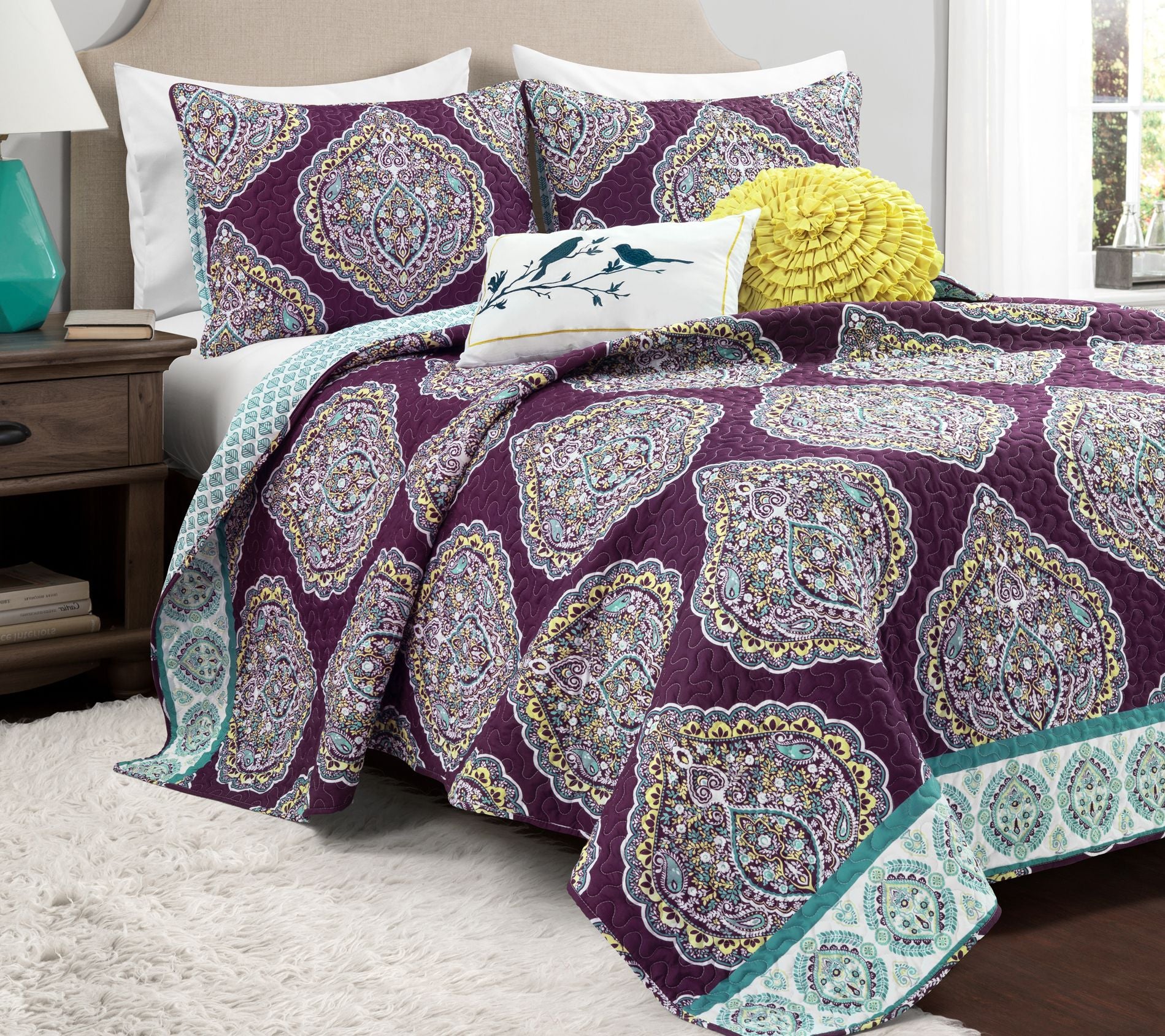 Lush Decor Harley Quilt 5-pc Set King