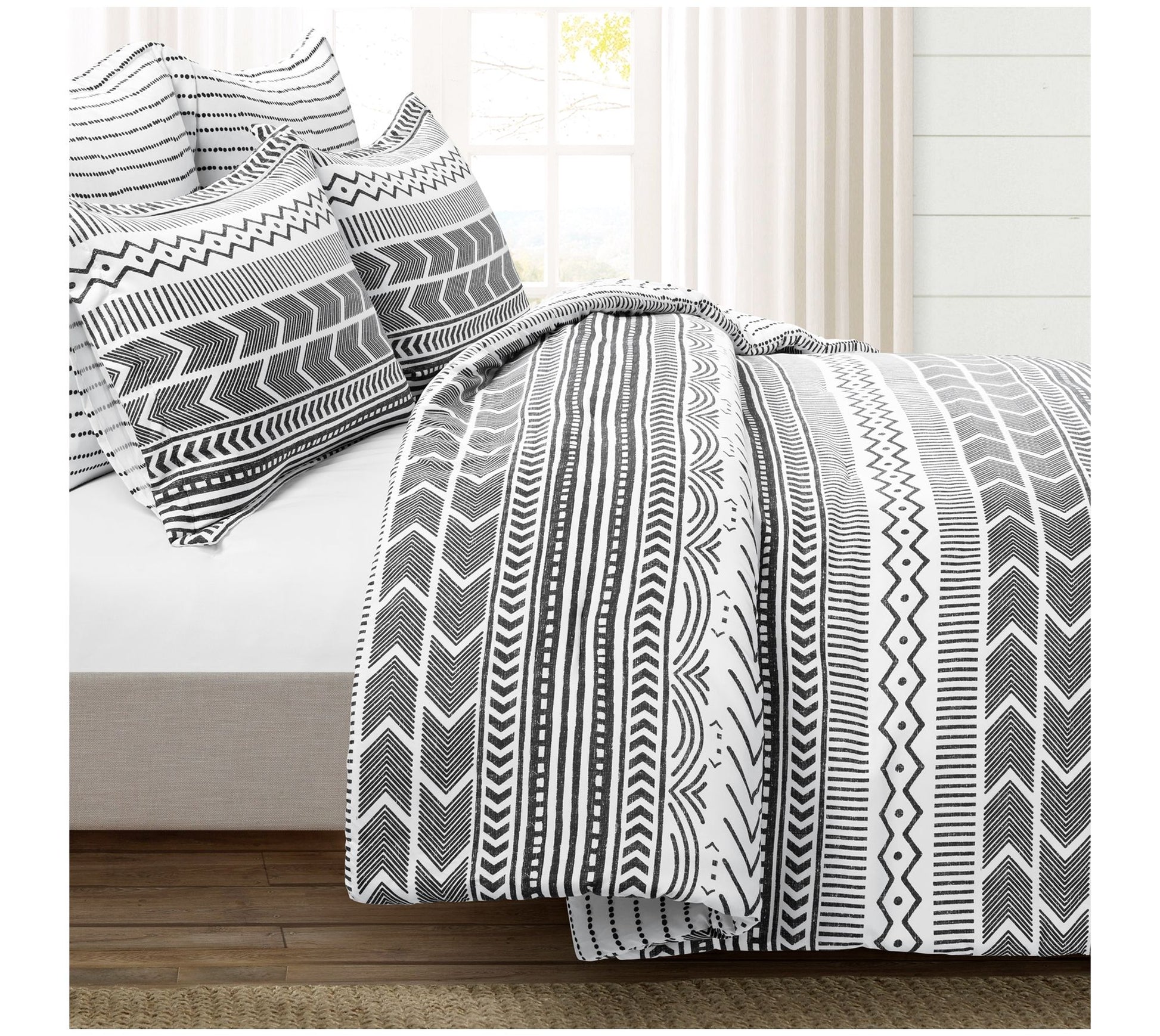 Lush Decor Hygge Geo Comforter 5-Piece Set King