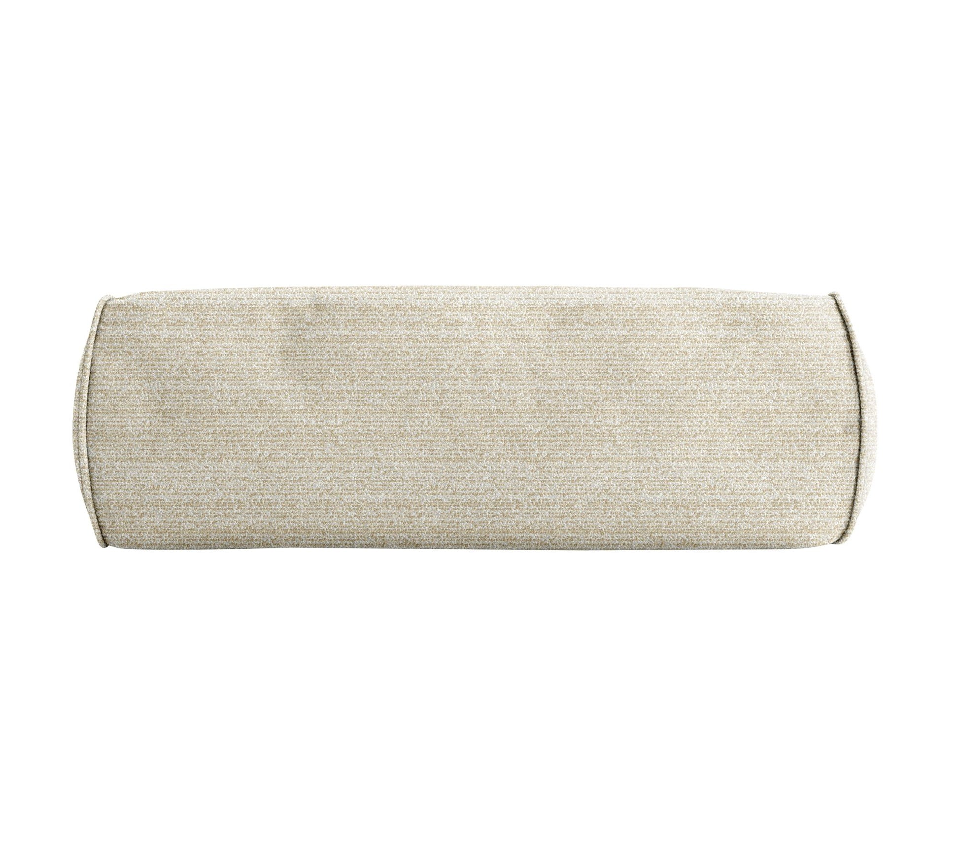 Sorra Home Outdura Chic Ecru Bolster Pillow 16x 6 x 6 in