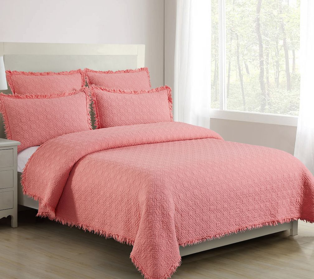 Trellis Peony Twin Quilt Set by Valerie