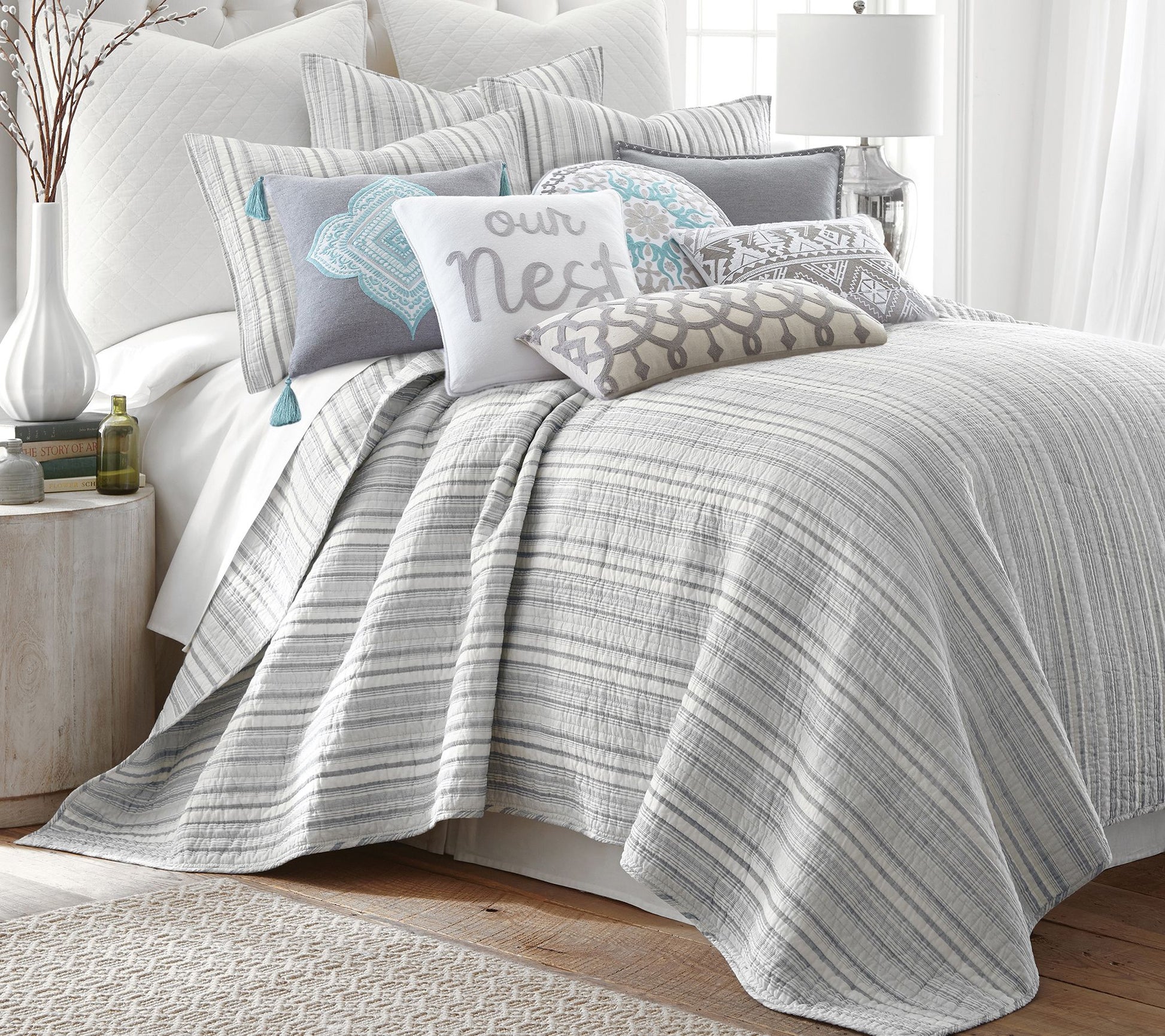 Levtex Home Bondi Stripe 2-Piece Twin/Twin XL Quilt Set
