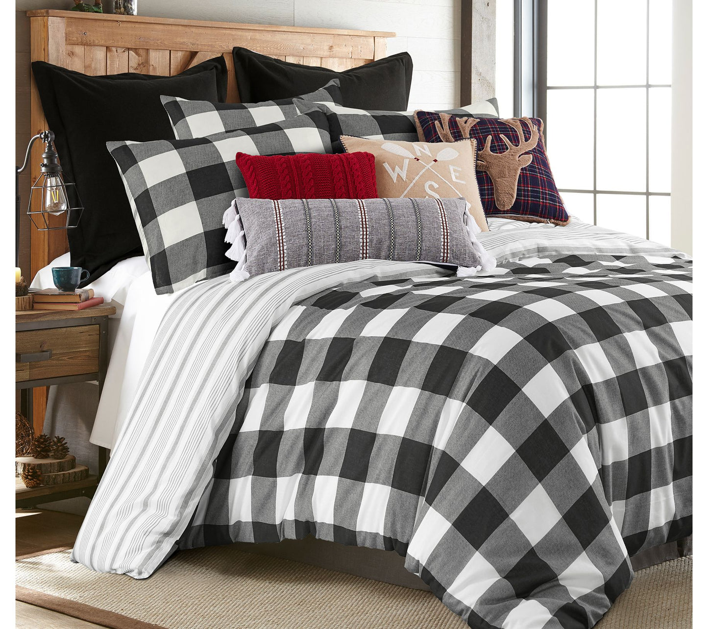 Levtex Home Camden Buffalo Check 3-Piece Full/Queen Duvet Set