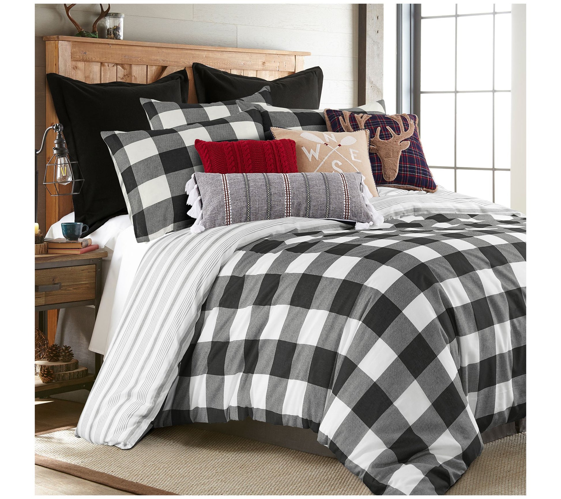 Levtex Home Camden Buffalo Check 3-Piece King Duvet Set