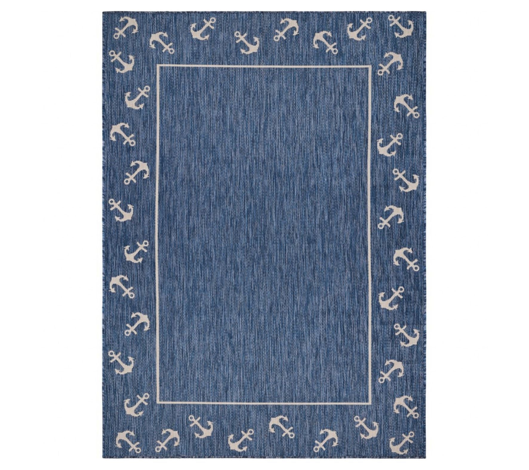 Homeroots 63"x84" Anchor Indoor Outdoor Area Rug