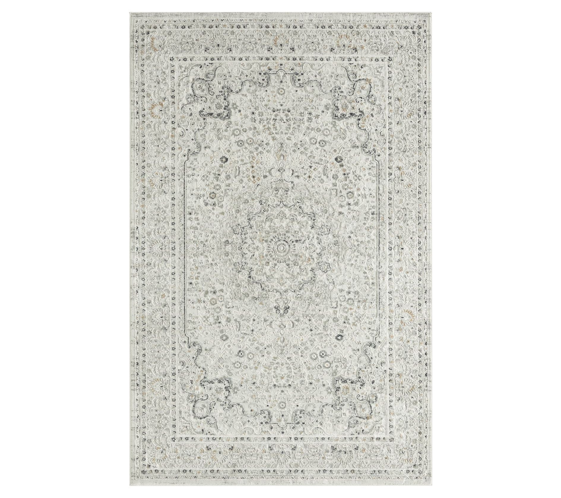 Ox Bay Vintage Hi-Low Bordered Medallion Area Rug, 5' x 7'6"