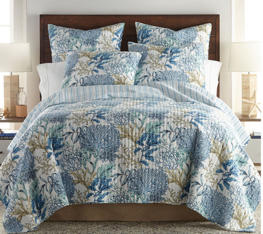 Levtex Home Mahina 3-Piece Coastal Full/Queen Q uilt Set