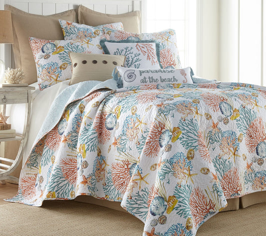 Levtex Home Bay Islands 3-Piece Coast King/Cal King Quilt Set